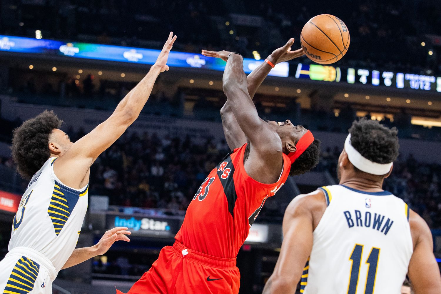 Indiana Pacers Psacal Siakam Toronto Raptors Bruce Brown